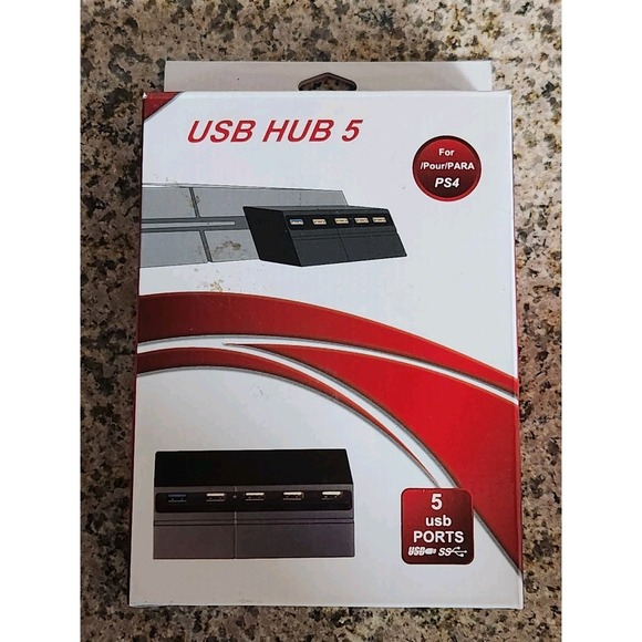 PS4 USB Adapter USB Hub 5-Ports  for PS4 - Picture 1 of 5